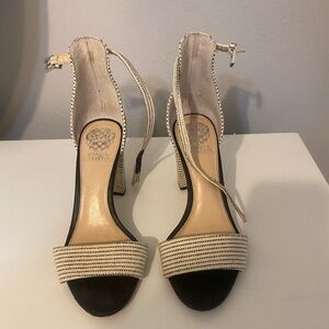 Vince Camuto Black and White Heels size 7